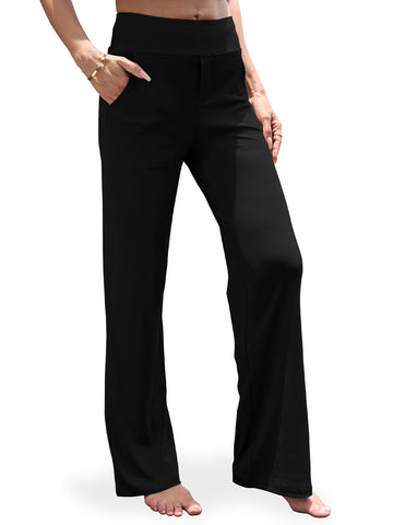 UVN Yoga Pants for Women Wide Leg Sweatpants Stretch Casual Pants High Waist Workout Leggings with Pockets