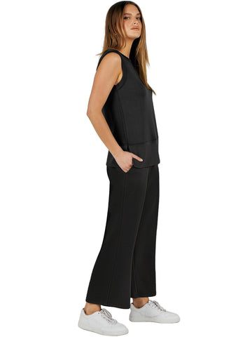 UVN Women Outfits Sets Summer 2 Piece Sets Casual Sweatsuits Ladies Sleeveless Tops And Pants Tracksuits Lounge Sets