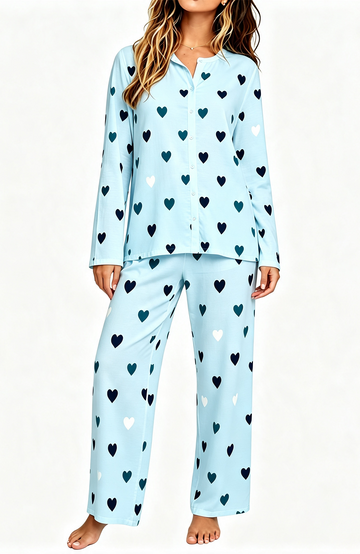 UVN Womens Pajama Sets Fall Long Sleeve Button Down Tops and Pants 2 Piece Outfits Soft Pjs Sleepwear Loungewear with Pockets