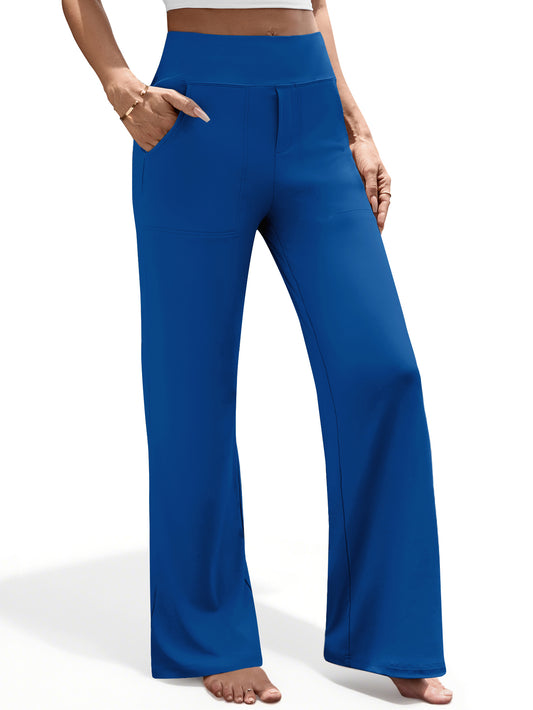 UVN Yoga Pants for Women Wide Leg Sweatpants Stretch Casual Pants High Waist Workout Leggings with Pockets