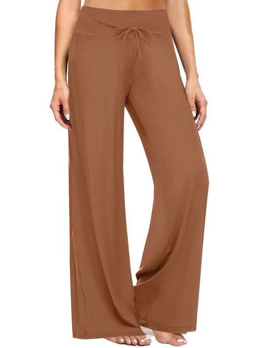 UVN Pajama Pants for Women Casual Wide Leg Lounge Yoga Pants Comfy Loose Drawstring Sleep PJ Bottoms