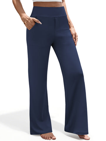 UVN Yoga Pants for Women Wide Leg Sweatpants Stretch Casual Pants High Waist Workout Leggings with Pockets