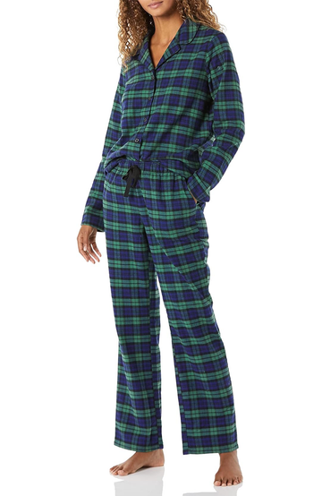 UVN Womens Winter Pajama Long Sleeve Casual Ladies Button Down Lounge Set for Women Soft Sleepwear Set with Pockets